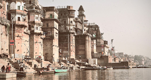 The Ganga Ghat in Varanasi